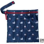 Dunkelblaue Maritime Wetbags mit Boot-Motiv mit Reißverschluss aus Polyester für Herren 