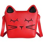 Messenger Bags & Kuriertaschen mit Katzenmotiv aus Kunstleder für Mädchen klein 