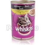 Whiskas Katzenfutter aus Metall mit Geflügel 