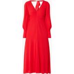 Reduzierte Rote Unifarbene Whistles Midi Nachhaltige Abendkleider rückenfrei für Damen Größe M 