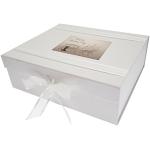 Weiße White Cotton Cards Boxen & Aufbewahrungsboxen aus Holz 
