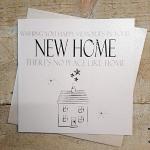 White Cotton Cards N42 "New Home There's No Place