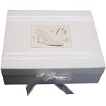 Silberne Motiv White Cotton Cards Boxen & Aufbewahrungsboxen 