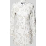 Offwhitefarbene White Label Stehkragen Longblazer aus Polyester für Damen Größe XXL 