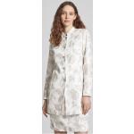 Offwhitefarbene White Label Stehkragen Longblazer aus Polyester für Damen Größe XXL 