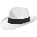 Weiße LIPODO Der Pate Ripsbandhüte aus Stroh 55 für Herren Übergrößen für den für den Sommer 