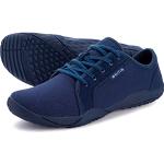 Reduzierte Blaue Low Sneaker mit Schnürsenkel aus Canvas für Herren Größe 41 