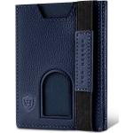 Dunkelblaue Portemonnaies & Wallets aus Nappaleder mit RFID-Schutz 