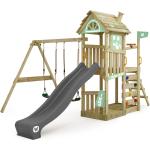Pastellgrüne Wickey Spieltürme & Stelzenhäuser aus Massivholz mit Rutsche 