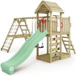 Reduzierte Pastellgrüne Wickey Spieltürme & Stelzenhäuser aus Massivholz mit Sandkasten 