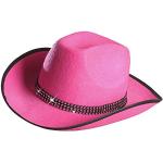 Pinke Widmann Cowboyhüte aus Filz für Kinder 