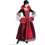 Reduzierte Rote Widmann Stehkragen Vampir-Kostüme mit Pailletten aus Polyester für Damen Größe S 