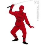 Rote Widmann Ninja-Kostüme für Kinder Größe 158 