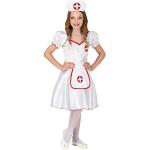 FM Damen Kostüm Krankenschwester Kleid Häubchen Karneval Fasching 