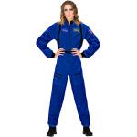 Blaue Astronauten-Kostüme für Damen 