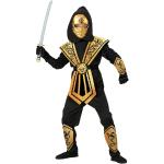 Reduzierte Goldene Ninja-Kostüme für Kinder 
