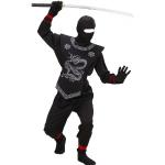 Schwarze Widmann Ninja-Kostüme für Kinder Größe 128 