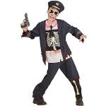 Schwarze Widmann Zombiepolizei-Kostüme für Kinder 