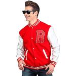 Reduzierte Rote Rockabilly Widmann College-Jacken für Herren Größe XL 
