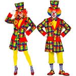 Reduzierte Bunte Widmann Midi Clown-Kostüme & Harlekin-Kostüme für Damen Größe XXL 
