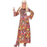 Reduzierte Braune Blumenmuster Widmann Maxi Hippie-Kostüme & 60er Jahre Kostüme für Damen Größe 3 XL 