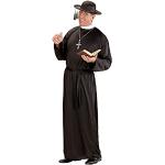 Schwarze Maxi Priester-Kostüme Größe XXL 