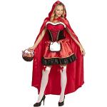 Rote Widmann Rotkäppchen Wolf-Kostüme aus Spitze für Damen Größe M 