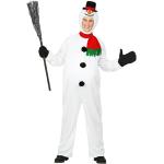 Weiße Schneemann-Kostüme für Herren 