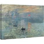 Schwarze Moderne Wieco Art Claude Monet Digitaldrucke aus Holz 60x80 