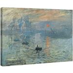 Bunte Moderne Wieco Art Claude Monet Digitaldrucke aus Holz 50x60 