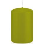 Grüne 18 cm Wiedemann Kerzen Runde Stumpenkerzen 24-teilig 