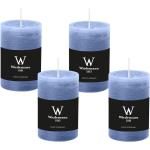 Blaue Wiedemann Kerzen Adventskerzen strukturiert 4-teilig 