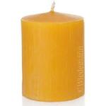 Gelbe Wiedemann Kerzen Stumpenkerzen rußfrei 4-teilig 
