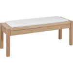 Hellbraune Bettbänke aus Massivholz gepolstert Breite 100-150cm, Höhe 0-50cm, Tiefe 0-50cm 