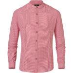 Rote Wiesnkönig Stehkragen Stehkragenhemden mit Knopf für Herren Größe XL 