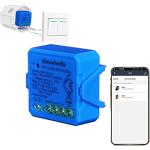 WiFi Schalter 16A, Tuya App Smart 1/2 Gang Timer-Modul, intelligenter Schalter Fernbedienung kompatibel mit Alexa Echo und Google Home, Relais 3680W (S08 2gang)
