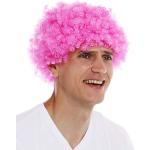 Pinke Clown-Perücken aus Kunstfaser 