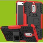 Rote Nokia 3.1 Cases 2018 Art: Hybrid Cases aus Kunststoff 