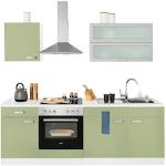 Reduzierte Grüne WIHO Küchen Küchen & Küchenzeilen aus MDF Breite 200-250cm, Höhe 200-250cm, Tiefe 50-100cm 