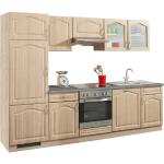 Braune WIHO Küchen Küchenmöbel aus Buche Breite 250-300cm, Höhe 0-50cm, Tiefe 0-50cm 