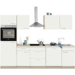 Weiße WIHO Küchen Küchenmöbel aus Beton Breite 250-300cm, Höhe 250-300cm, Tiefe 50-100cm 