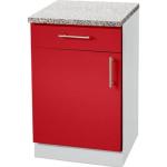 Rote Küchenunterschränke Breite 50-100cm günstig online kaufen