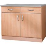 Beige WIHO Küchen Küchenunterschränke mit Schubladen mit Schublade Breite 100-150cm, Höhe 100-150cm, Tiefe 0-50cm 