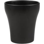 Schwarze Minimalistische 16 cm Pflanzkübel & Blumentöpfe 16 cm aus Keramik 