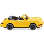 Gelbe WIKING Porsche Spielzeug Cabrios 