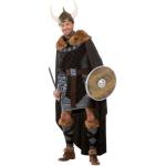 Graue Wikinger-Kostüme aus Kunstfell für Herren 