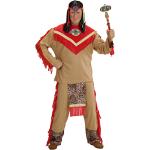 Wilder Stier Kasack Hose Stirnband Indianerkostüm Indianer Kostüm Männer Gr. M