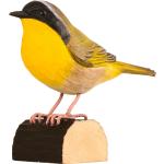 Wildlife Garden - DecoBirds Hand-carved Bird, Common Yellowthroat - Gelb