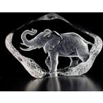 Reduzierte Elefanten Figuren aus Glas 
