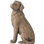 Willow Tree Figur - Love my Dog - Hundefigur sitzend Dunkelbraun